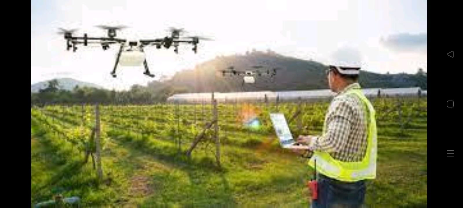 Drone pertanian Drone pertanian
