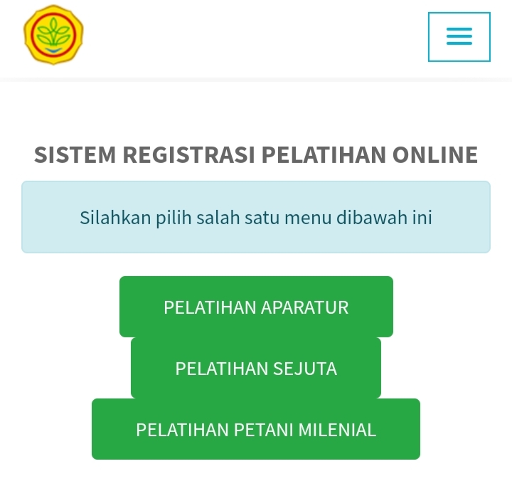 Link daftar program petani milenial 